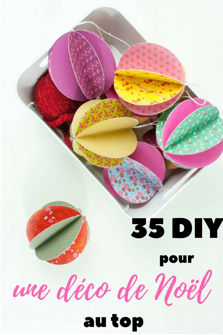 35 DIY pour une déco de Noël au top! Avril sur un fil