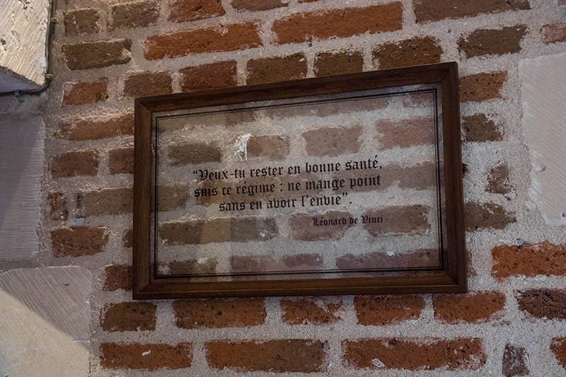 Citation de Léonard de Vinci au Clos lucé à Amboise - Avrilsurunfil