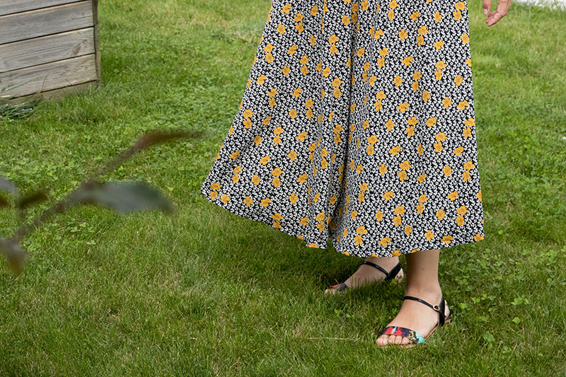 Couture : jupe longue demi-cercle - Avrilsurunfil