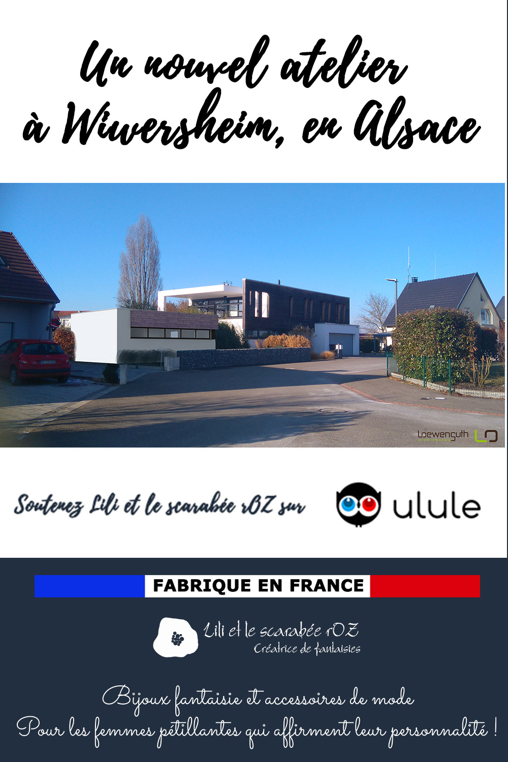 Un nouvel atelier pour Lili et le scarabée rOZ ! Un projet à soutenir sur Ulule