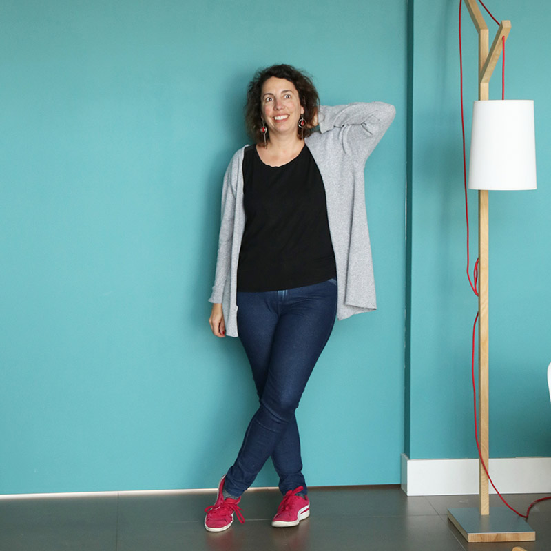 Me Made May 2018 - Jour 10 : Jean Safran et top plantain de Deer and Doe, Gilet Ottobre - Avril sur un fil