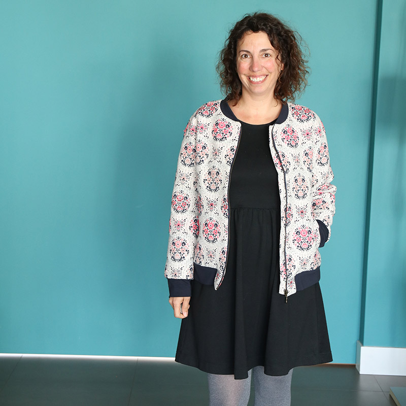 Mon bomber ottobre, 3 façon de le porter - Avril sur un fil