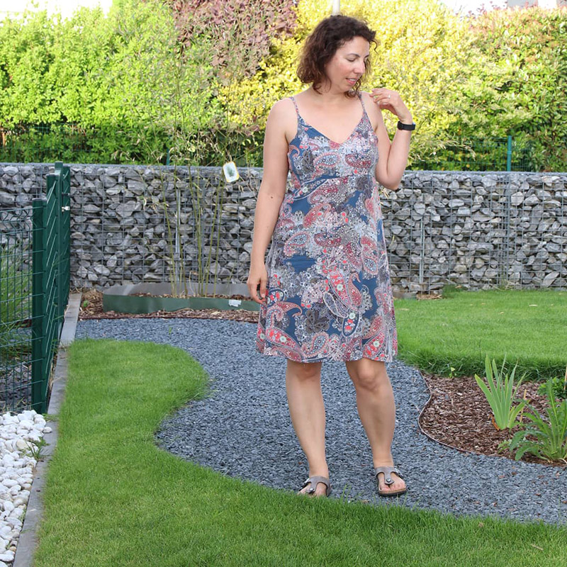 Me Made May 2018 - Jour 27 : Robe hippie du magazine ottobre 2/2014 - Avril sur un fil