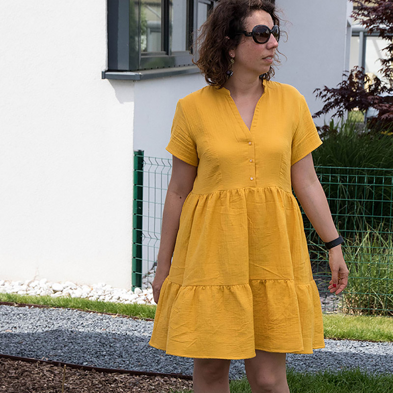 Me Made May 2018 - Jour 28 : Robe Myosotis de Deer and Doe - Avril sur un fil