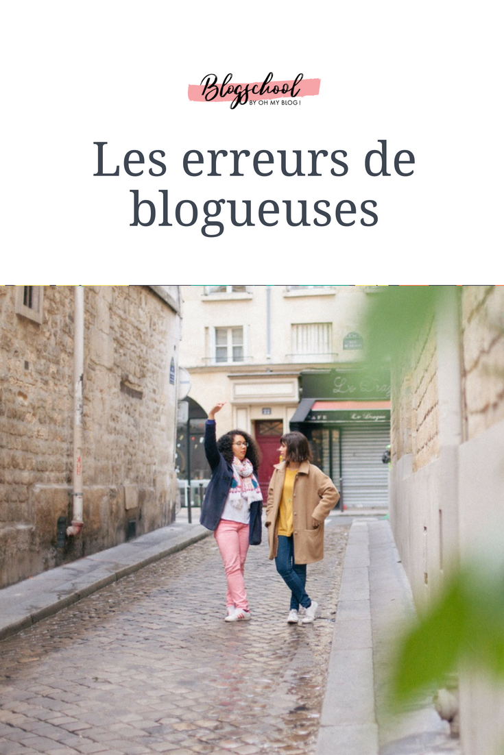 Formation blogschool : Les erreurs de blogueuse