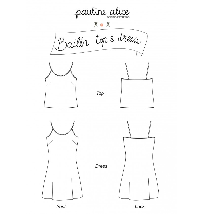 10 patrons gratuits pour coudre ta garde-robe d-été : Top et haut Bailen de Pauline Alice