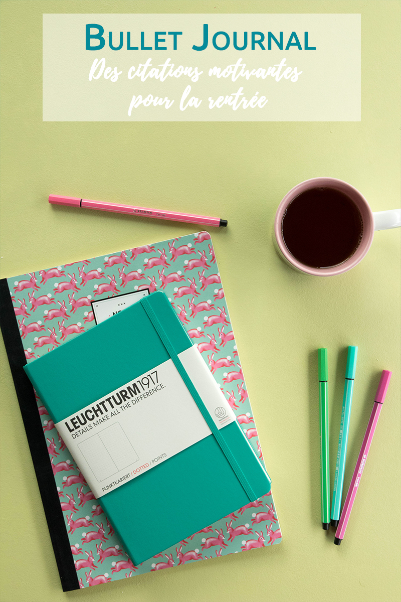 Bullet Journal : des citations motivantes pour la rentrée - Avril sur un fil