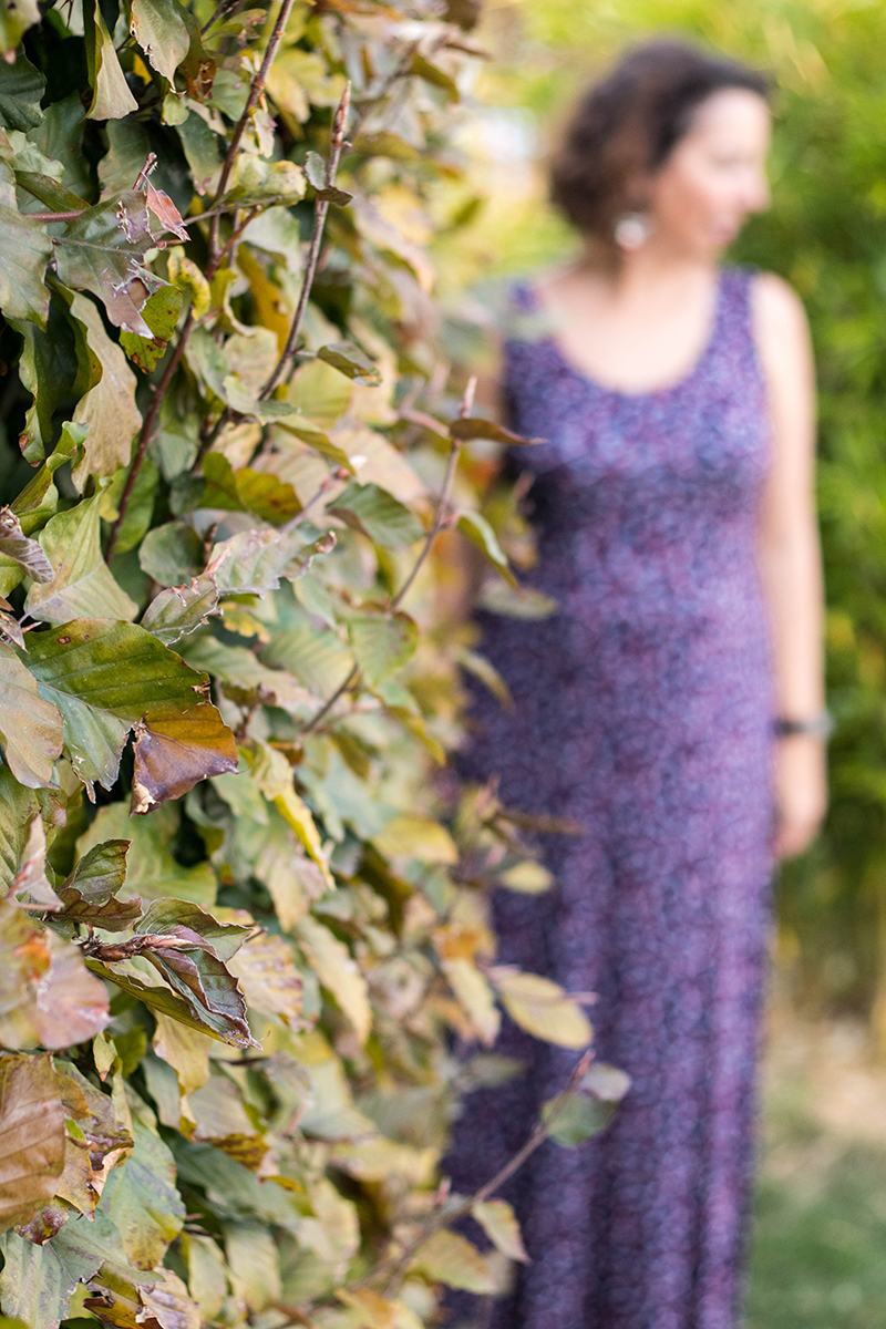 Robe longue cousue main - Avril sur un fil