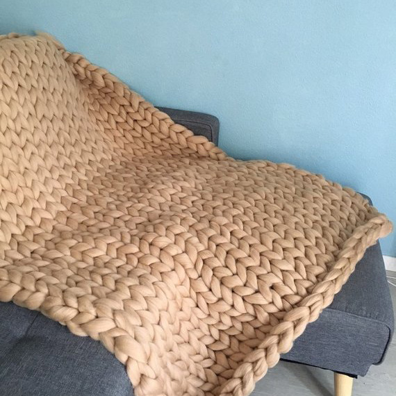 Idées cadeaux pour un noël plus éthique : un plaid en laine XXL Scandibohome