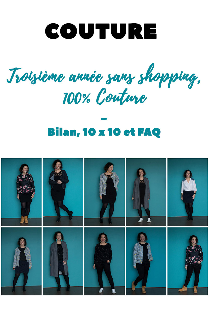 Couture : Bilan de ma troisième année sans shopping, 100% couture - Avril sur un fil