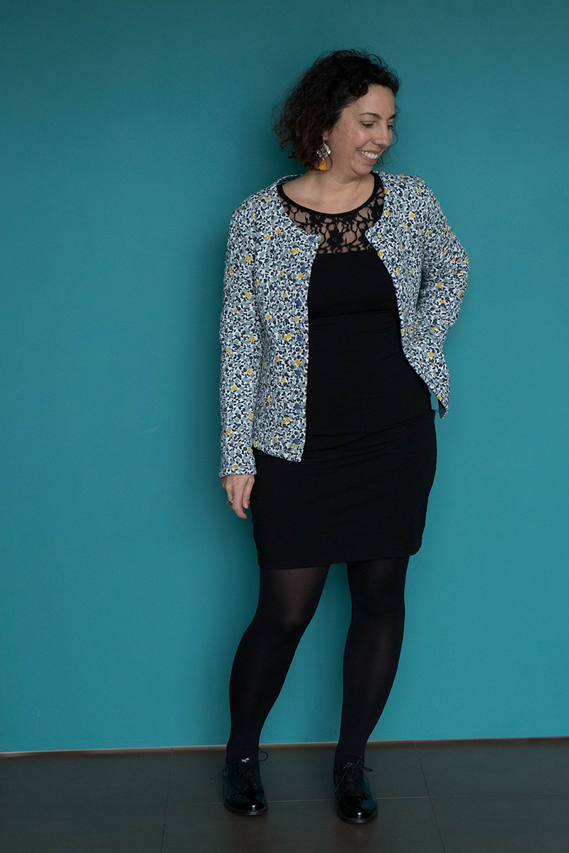 Tenue 3 : robe givre et gilet Monceau - Avril sur un fil