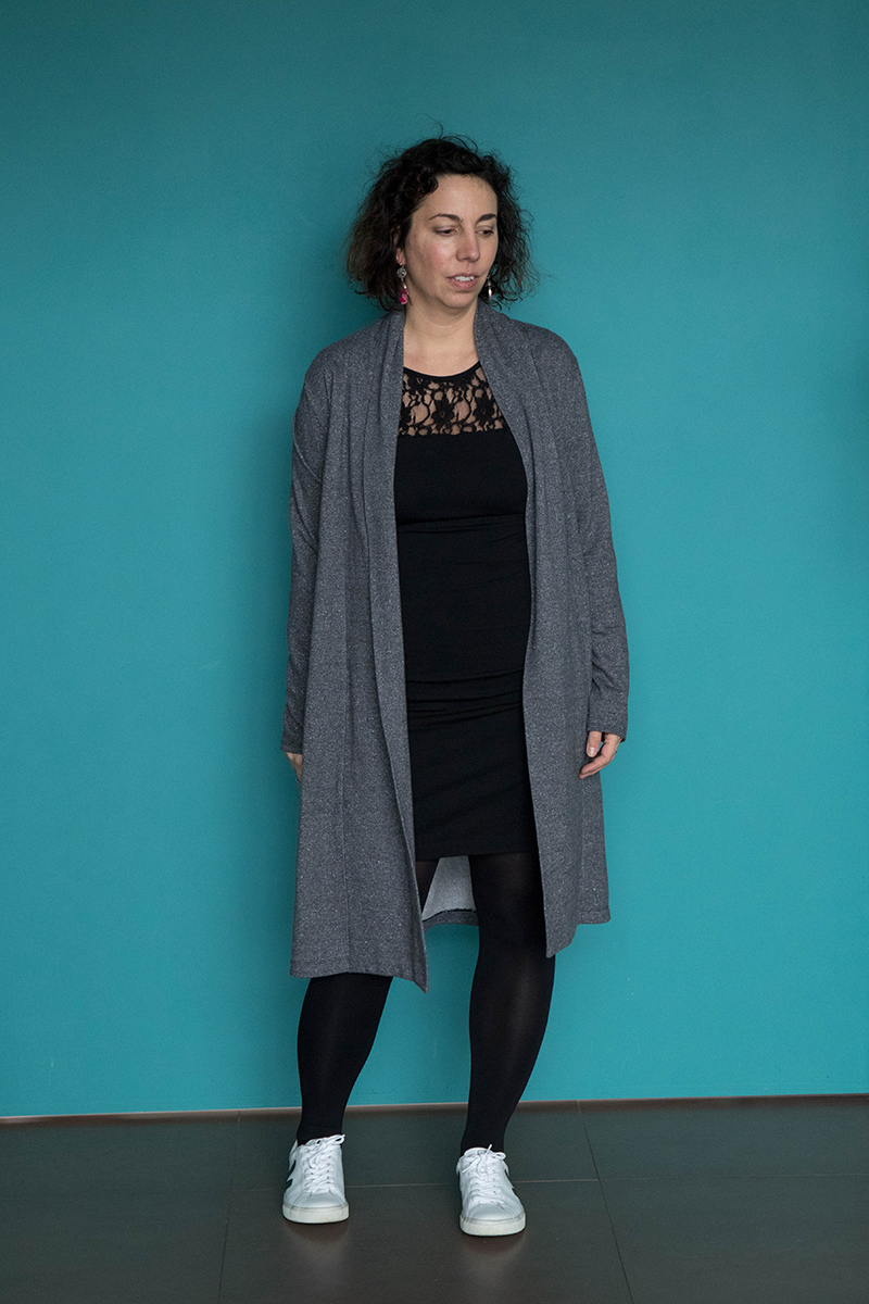 Tenue 4 : robe givre et gilet Cannelle - Avril sur un fil
