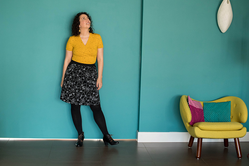 Look cousu main autour de Lizaig et Belladone - Avril sur un fil