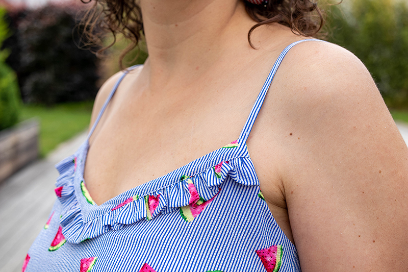 Couture : Empiecement à froufrous - Avril sur un fil