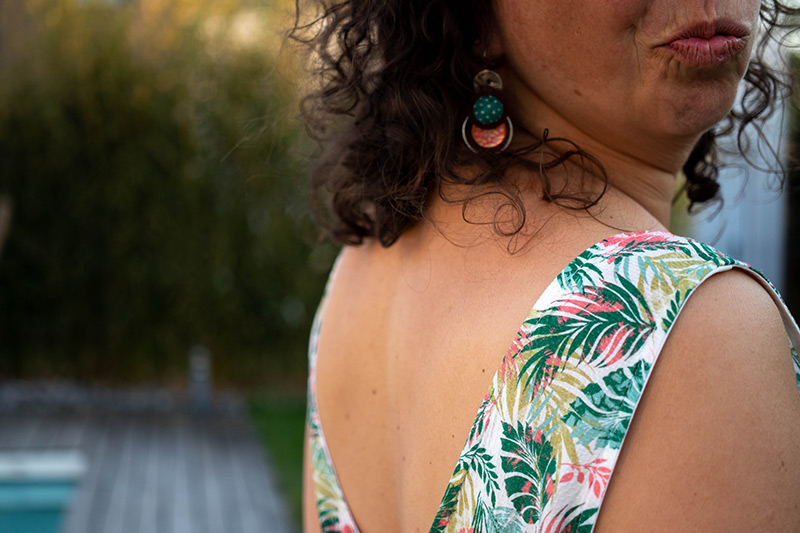 décoleté dos de ma robe d'été - Avril sur un fil