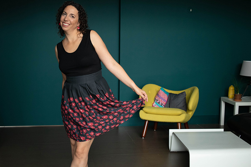 Une nouvelle jupe à plis dans ma garde-robe cousue main - Avril sur un fil